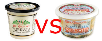 Burrata Cheese vs Buffalo Mozzarella